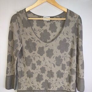 Armani Collezioni Floral Jacquard knit sweater 12 Made in Italy